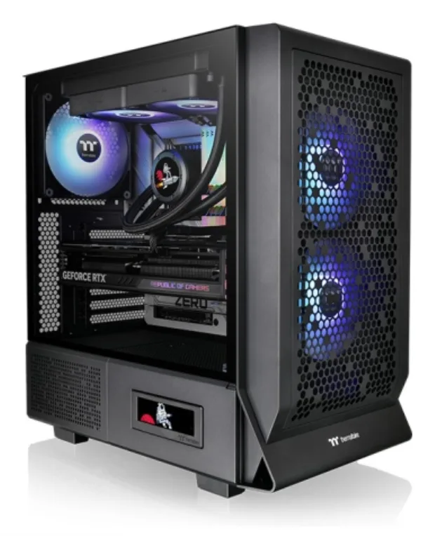 Caja ordenador gaming thermaltake ceres 330 tg atx argb cristal templado negra