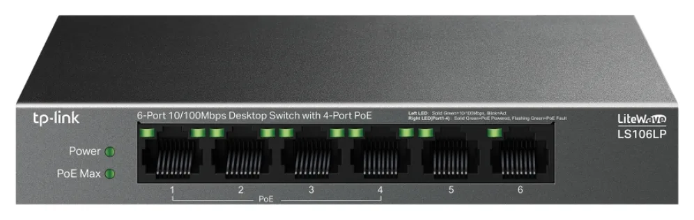 Switch tp - link ls106lp 6 puertos