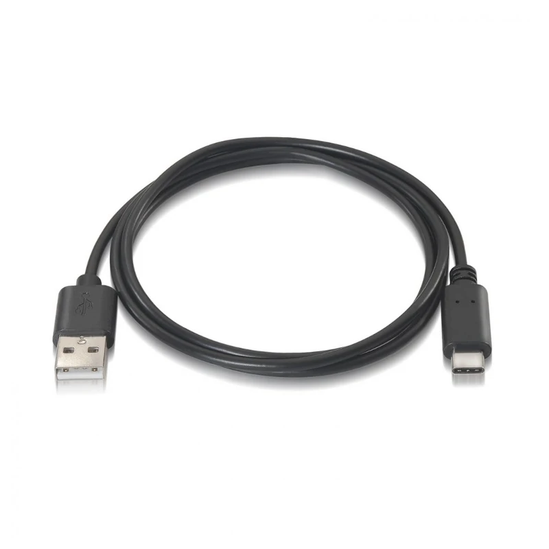 Aisens Cable USB 2.0 3A USB-C-M-A-M negro 1.0m