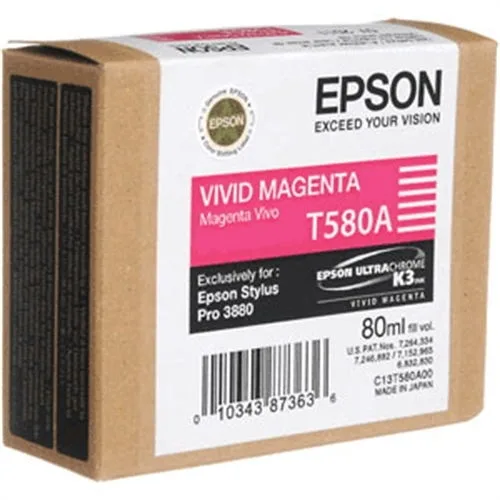 Cartucho tinta epson t580a magenta vivo 80ml stylus pro 3880