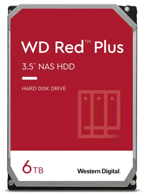 Western Digital Red Plus disco duro interno 6 TB 5400 RPM 256 MB 3.5" Serial ATA III