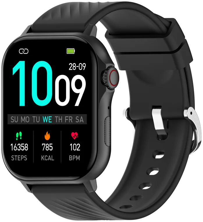 Denver SWG-159B Relojes inteligentes y deportivos 5,41 cm (2.13") AMOLED Digital Pantalla táctil Negro GPS (satélite)