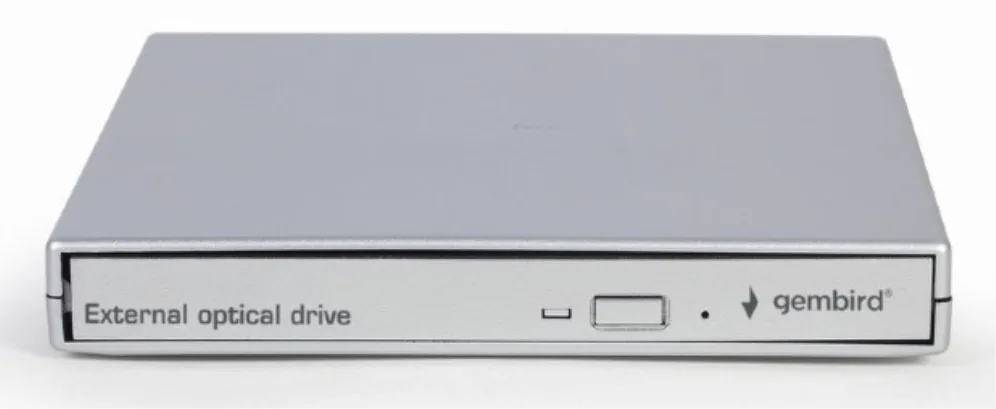 Gembird DVD-USB-021-SV unidad de disco óptico DVD±RW Plata