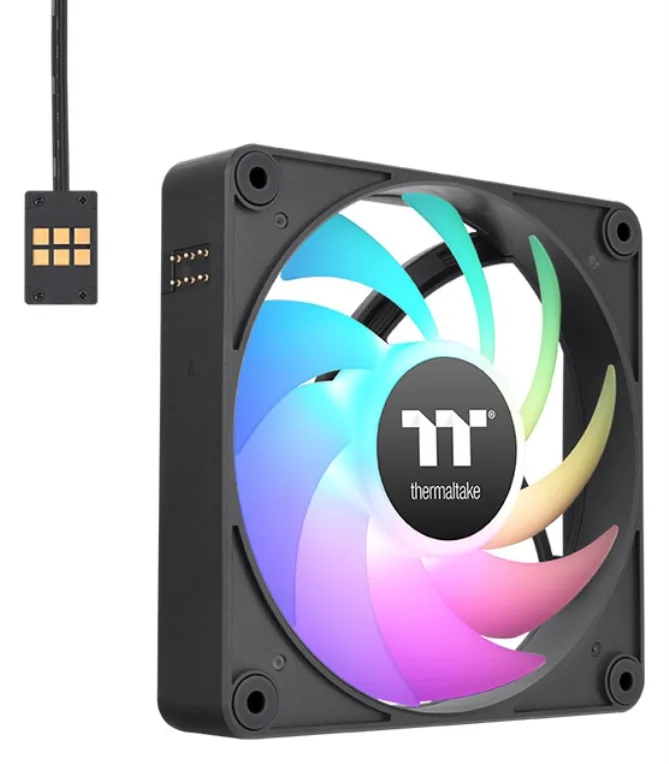 Ventilador caja magnetico thermaltake ct120 ex argb 3x 120mm negro