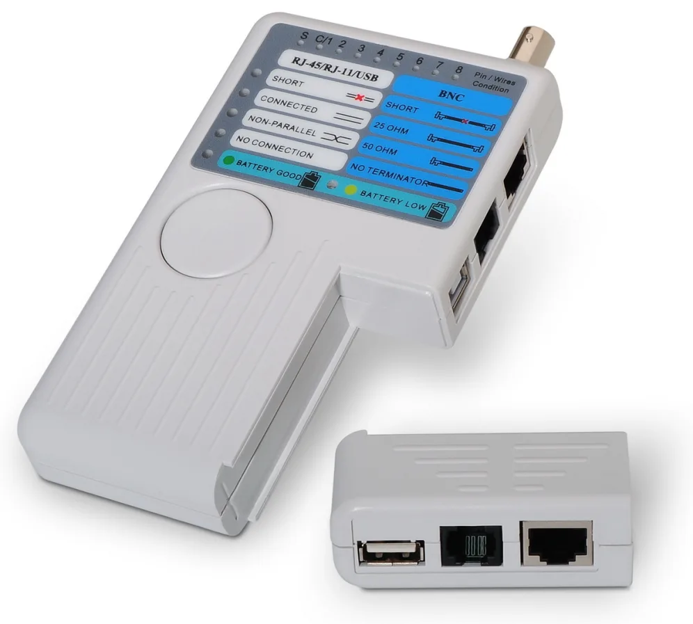 Tester Aisens A142-0313 para RJ11-RJ12-RJ45/ USB/ Coaxial