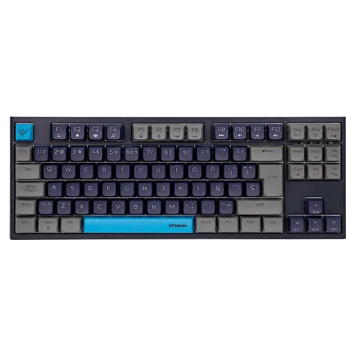Teclado gaming royal pbt mecanico negro