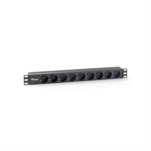 Regleta alimentacion equip rack 19 pulgadas 1u 9 tomas 3500w cable 1.8m