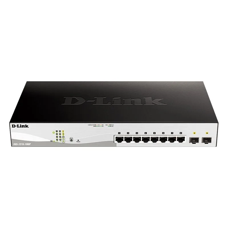 D-Link DGS-1210-10MP-E Switch 10Gb PoE+ 2xSFP 130W