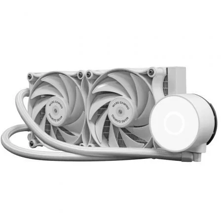 Kit refrigeracion liquida mars gaming mlpro240w 2x 120mm blanco