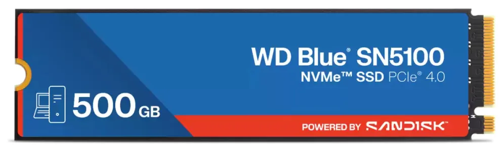 Western Digital WD Blue SN5100 500 GB M.2 PCI Express 4.0 NVMe QLC 3D NAND