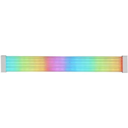 Extensor de cable argb mars gaming mca - 16 pin (8+8) silicona flexible