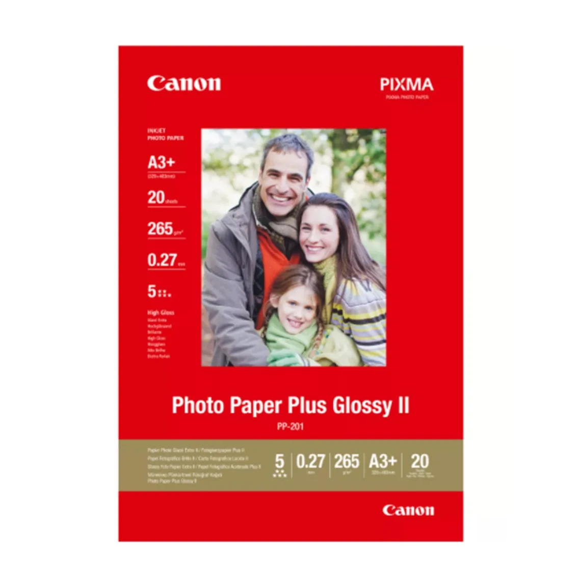Papel canon plus sg - 201 a3+ satinado 20hojas