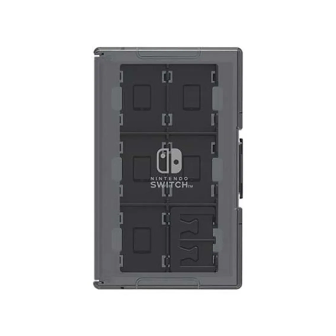 Estuche hori nintendo switch negro separador - 10 cartuchos - rigida