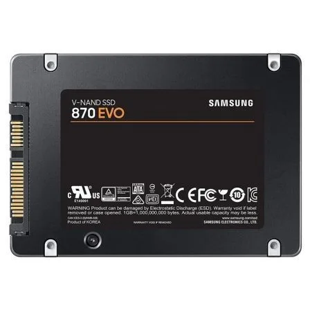 Disco duro interno solido ssd samsung mz - 77e250b - eu - 870 evo - 250gb - 2.5