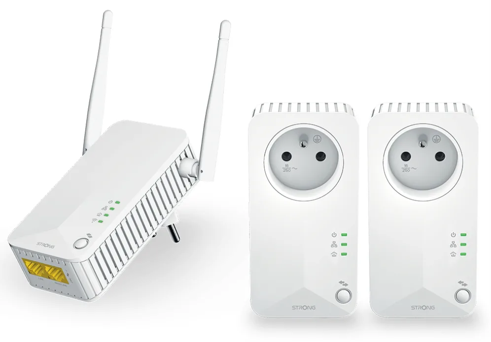 Strong Powerline WiFi 600 Triple Pack V2 600 Mbit/s Ethernet Blanco 3 pieza(s)