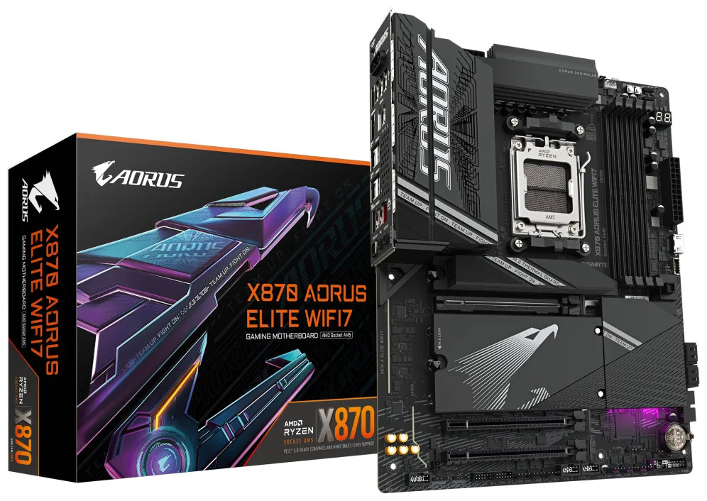 Placa base gigabyte x870 aorus elite wifi7 am5 atx - 4x ddr5