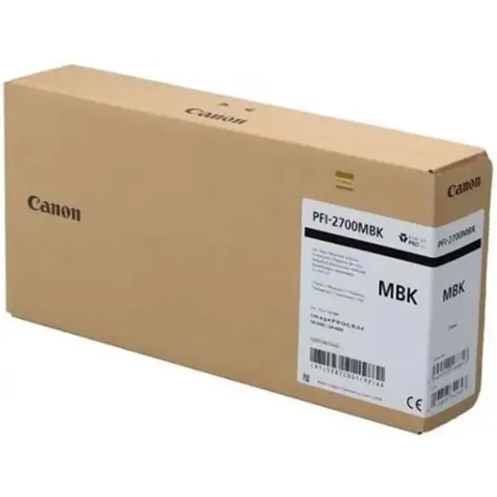 Cartucho tinta gran formato canon pfi - 2700 negro mate