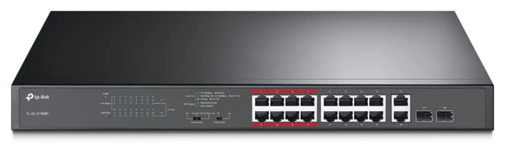 Switch tp - link tl - sl1218mp 20 puertos