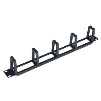 Panel pasa cables wp 1u plastico negro