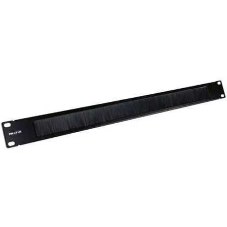 Guia de cable con cepillo phasak para rack armario 19 pulgadas pa 1901