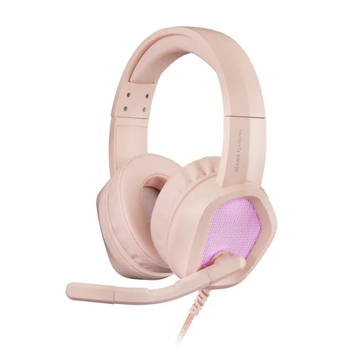 Auriculares mars gaming mh320 rosa jack 3.5mm + usb con microfono compatible con windows - ps4 - ps5 - xbox one - xbox series x - s - nintendo switch - mac - smartphone - tablet