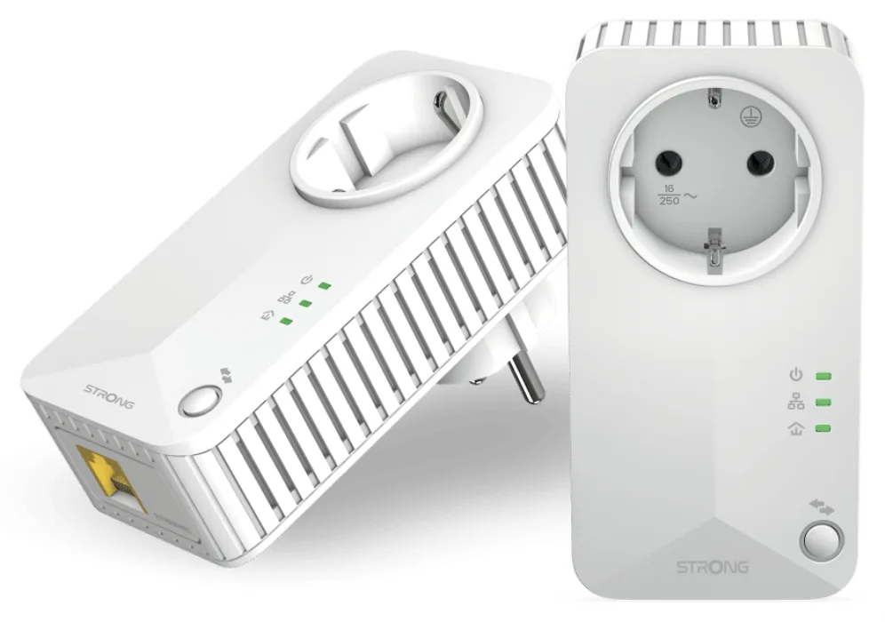 Strong Powerline 600 Duo 600 Mbit/s Ethernet Blanco 2 pieza(s)