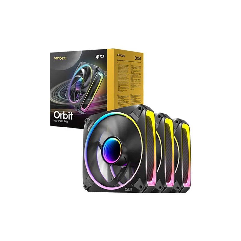 Antec Orbit 120 ARGB FAN Carcasa del ordenador Ventilador 12 cm Negro