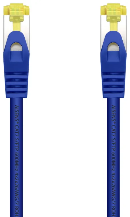 Cable de Red RJ45 SFTP Aisens A146-0476 Cat.7/ 25cm/ Azul