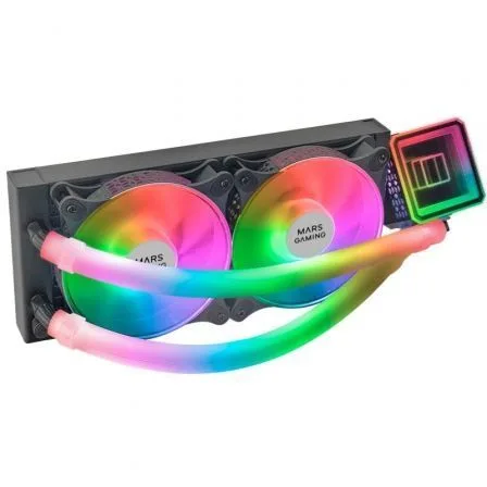 Kit de refrigeracion mars gaming mlultra240 negro 500w 2 x 120mm rgb
