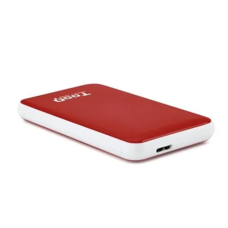 Carcasa disco duro tooq tqe - 2528r 2.5 pulgadas sata3 micro usb roja