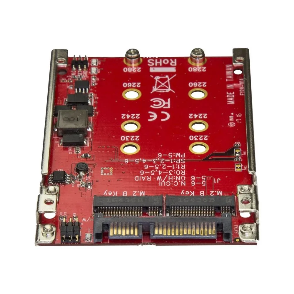 Adaptador m.2 a sata startech para bahia 2.5 pulgadas rojo