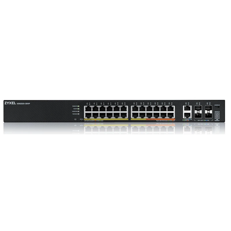 Zyxel XGS2220-30HP Switch L3 24xG 2xmG 4xSFP+ 400W