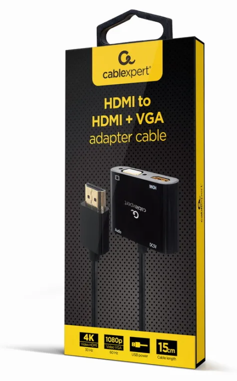 Gembird A-HDMIM-HDMIFVGAF-01 tarjeta y adaptador de interfaz HDMI, VGA