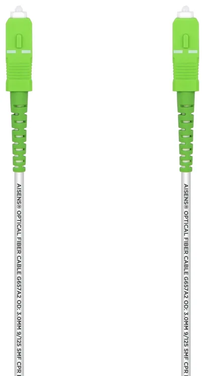 Cable de Fibra Óptica G657A2 3.0 Aisens A152-0500/ LSZH/ 20m/ Blanco