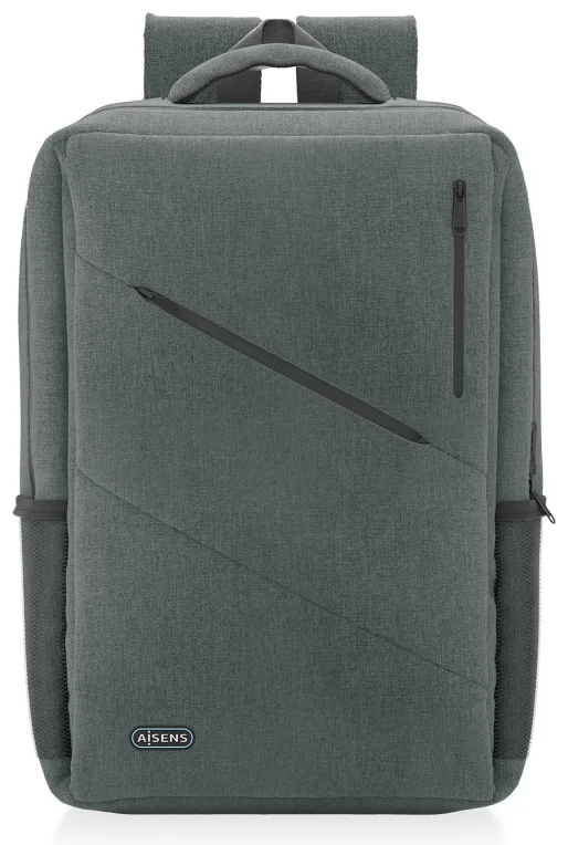 Mochila Aisens Urbana y de Oficina ASBG-BP085-GR para Portátiles hasta 15.6"/ Gris