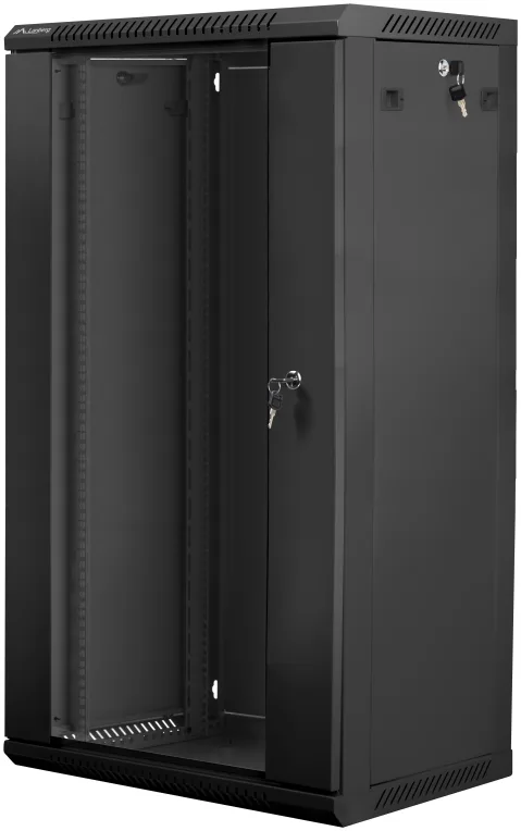 Lanberg WF01-6422-10B armario rack 22U Bastidor de pared Negro