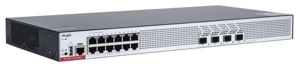 Ruijie Networks RG-CS83-12GT4XS-P switch Gestionado L3 Gigabit Ethernet (10/100/1000) Energía sobre Ethernet (PoE) 1U Gris