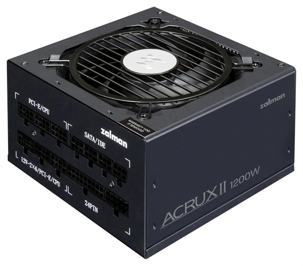 Zalman ACRUX II unidad de fuente de alimentación 1200 W 24-pin ATX ATX Negro