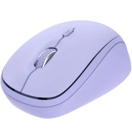 Ratón Mini Inalámbrico Trust Yvi+ Multidispositivo/ Hasta 1600 DPI/ Púrpura