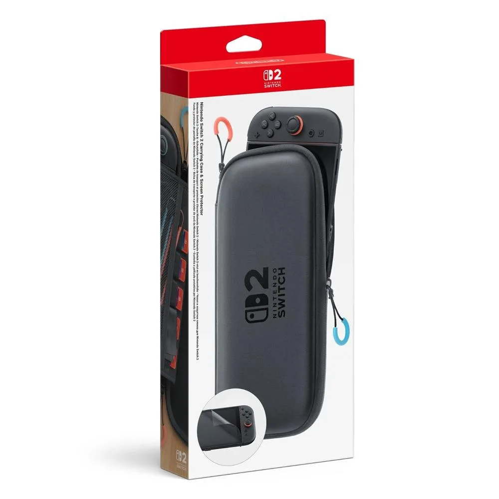 Funda nintendo switch 2 carrying case + protector