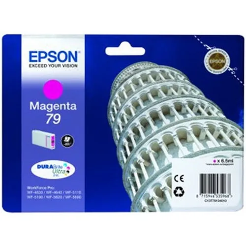 Cartucho tinta epson t791340 magenta 6.5ml 800pag wf - 4630464051105190 - torre de pisa