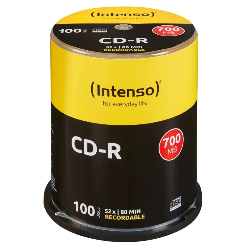 Intenso CD-R 700MB-80min tubo 100 unidades