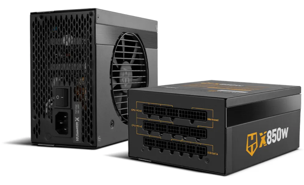 NOX Hummer X 850W PLUS GOLD unidad de fuente de alimentación 24-pin ATX Negro