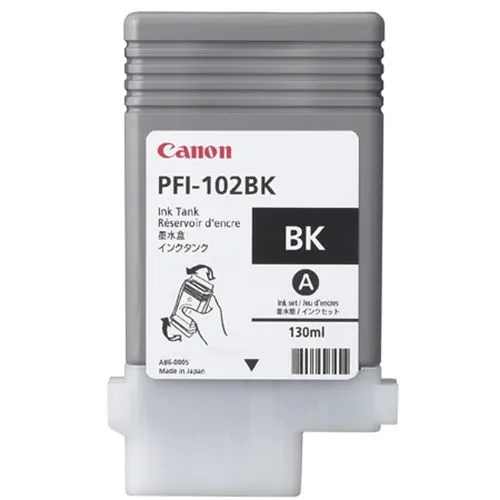 Cartucho canon pfi - 102 negro ipf500 - ipf510 - lp17 - ipf600 - ipf610 - ipf605 - lp24 - ipf650 - ipf655 - ipf700 - ipf710 - ipf720 - ipf750 - ipf750 - ipf755 - ipf760