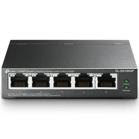Switch TP-Link TL-SG1005P V2 5 Puertos/ RJ-45 10/100/1000 PoE