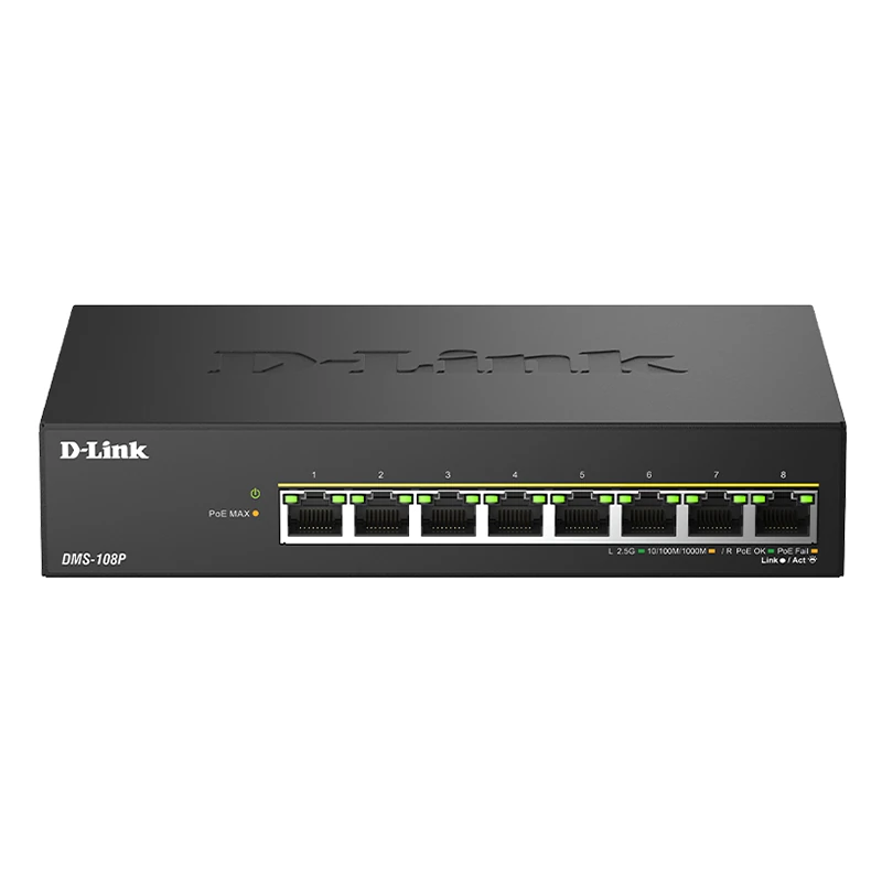 D-Link DMS-108P-E Switch 8x2.5mG PoE 230W