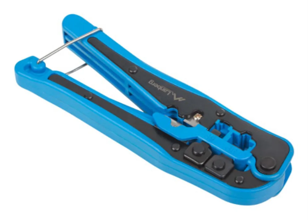 Lanberg NT-0202 crimpadora Herramienta para prensar Negro, Azul