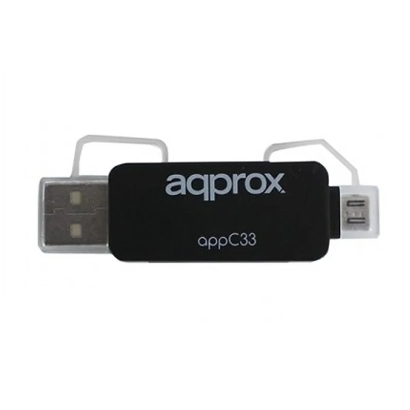 approx APPC33 Adaptador microSD-SD-MMC a USB-micro