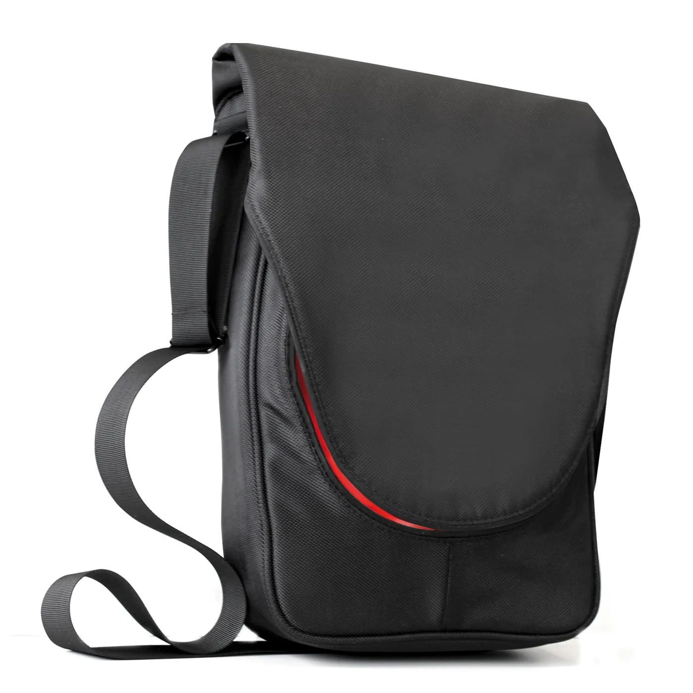 Bandolera o mochila poliester hasta 14 pulgadas negra