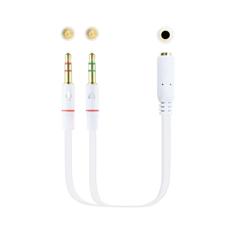 Nanocable Cable Audio Jack 3.5-H 2xJack 3.5-M 20cm